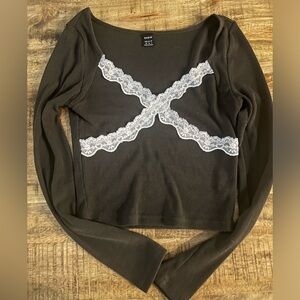 SHEIN cropped long sleeve